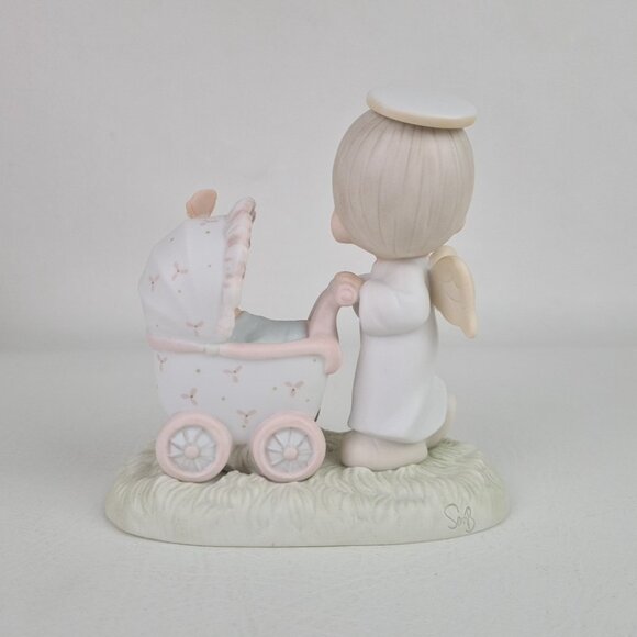 Precious Moments 16012 "Baby First Trip" Porcelain Figurine Vintage Retired - Picture 3 of 6